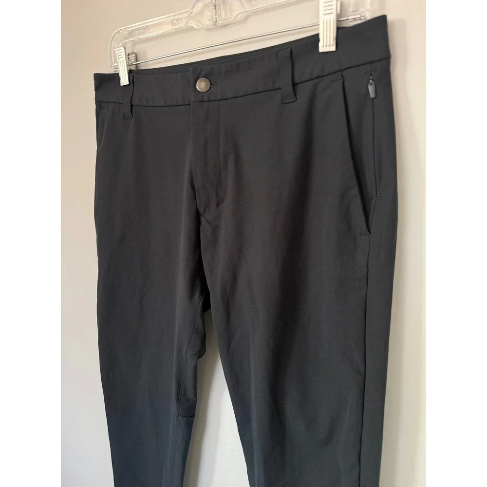 Lululemon Commission Slim Fit Pant 31 Dark Gray Warpstreme Chino Tapered LM5AEXS